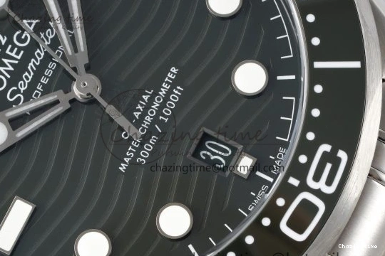 0406 Seamaster Diver 300M ZF 1:1 Best Edition Green Ceramic Green Dial on SS Bracelet A BestValue 7825